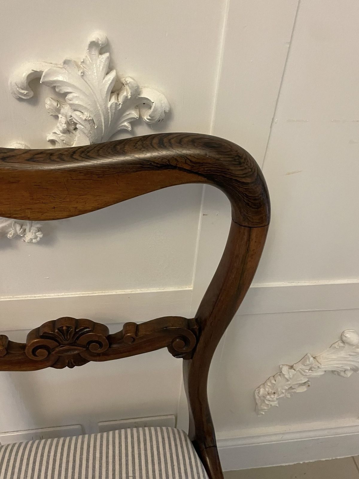 Set Of Six Antique 19th Century Quality Rosewood Dining Chairs photo Furniture
