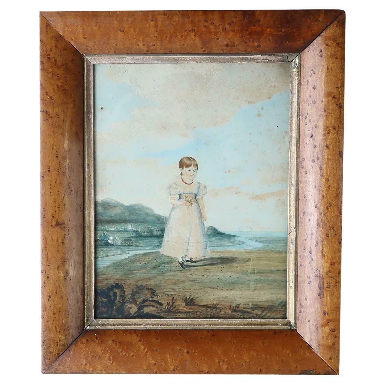 Portrait Of Mary Elizabeth Dyer, Aged 4. Dated 1829