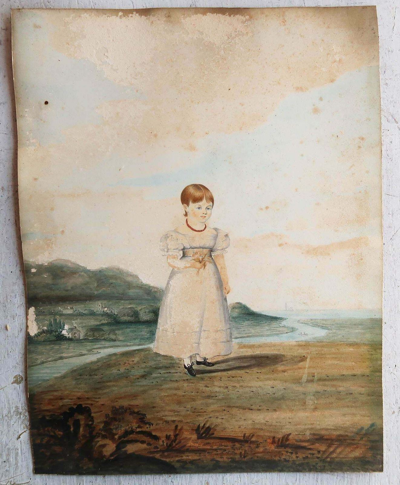 Portrait Of Mary Elizabeth Dyer, Aged 4. Dated 1829 photo for sale