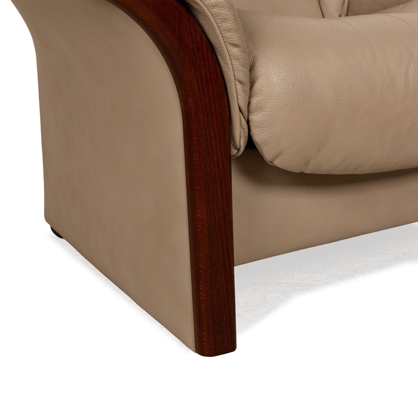 Fauteuil Stressless Eldorado en cuir beige, fonction manuelle photo for sale