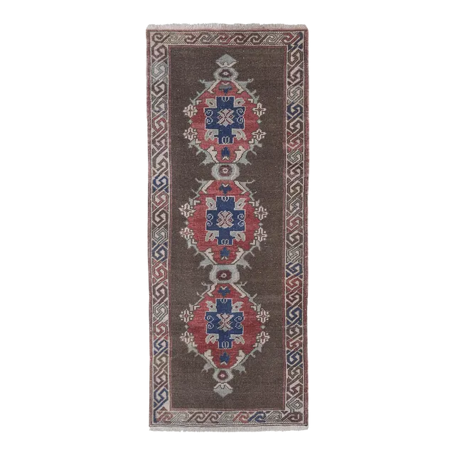 Anatolian Turkish Hand Knotted Runner 2'7'' X 7'2''