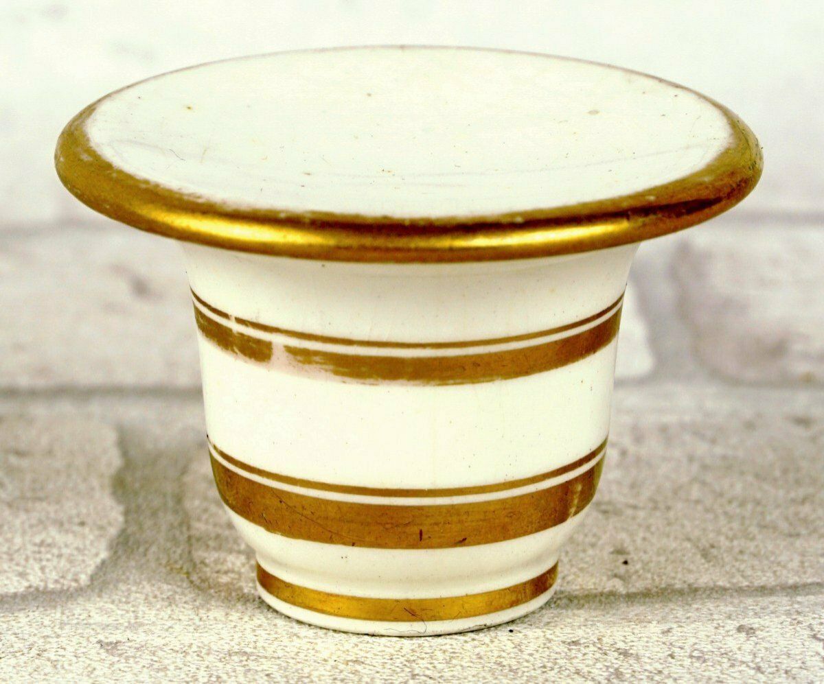 Rare Paris Porcelain Makeup Mortar   Undetermined Manufacturer   Empire Period photo for sale