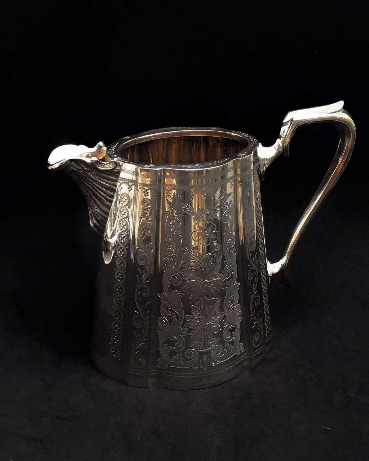 Creamer Milk Jug Victorian Silver Plated Cream Jug Milk Pot Sheffield, England Breakfast Table Wedding Gift Copper Brothers And Sons