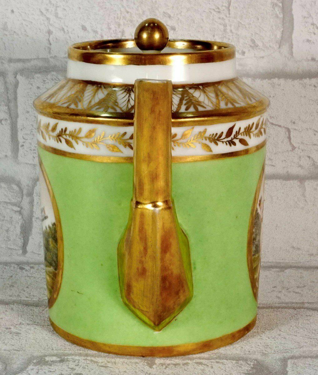 Paris Porcelain Coffee Pot / Teapot   Early 19th Century photo buy