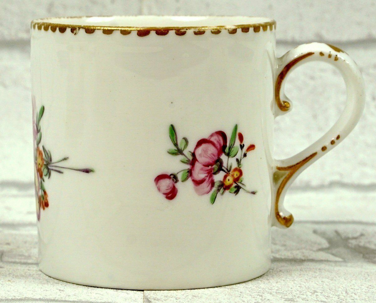 Porcelain Cup And Saucer From Locre   18th Century photo for sale