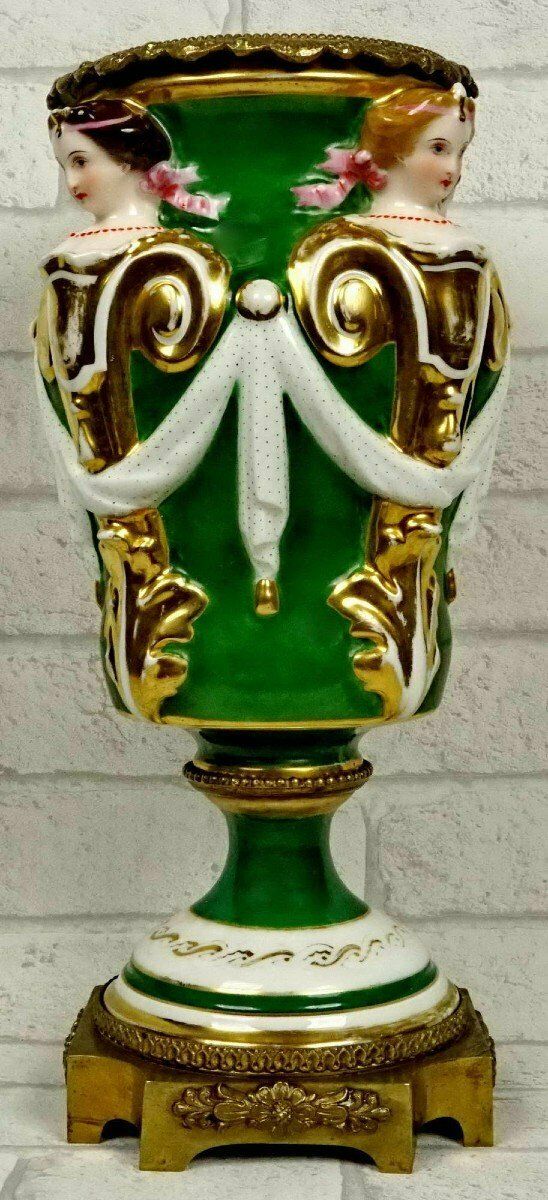 Large Decorative Porcelain Vase From Paris Or Limoges   Ep. Xixth photo Home Decor