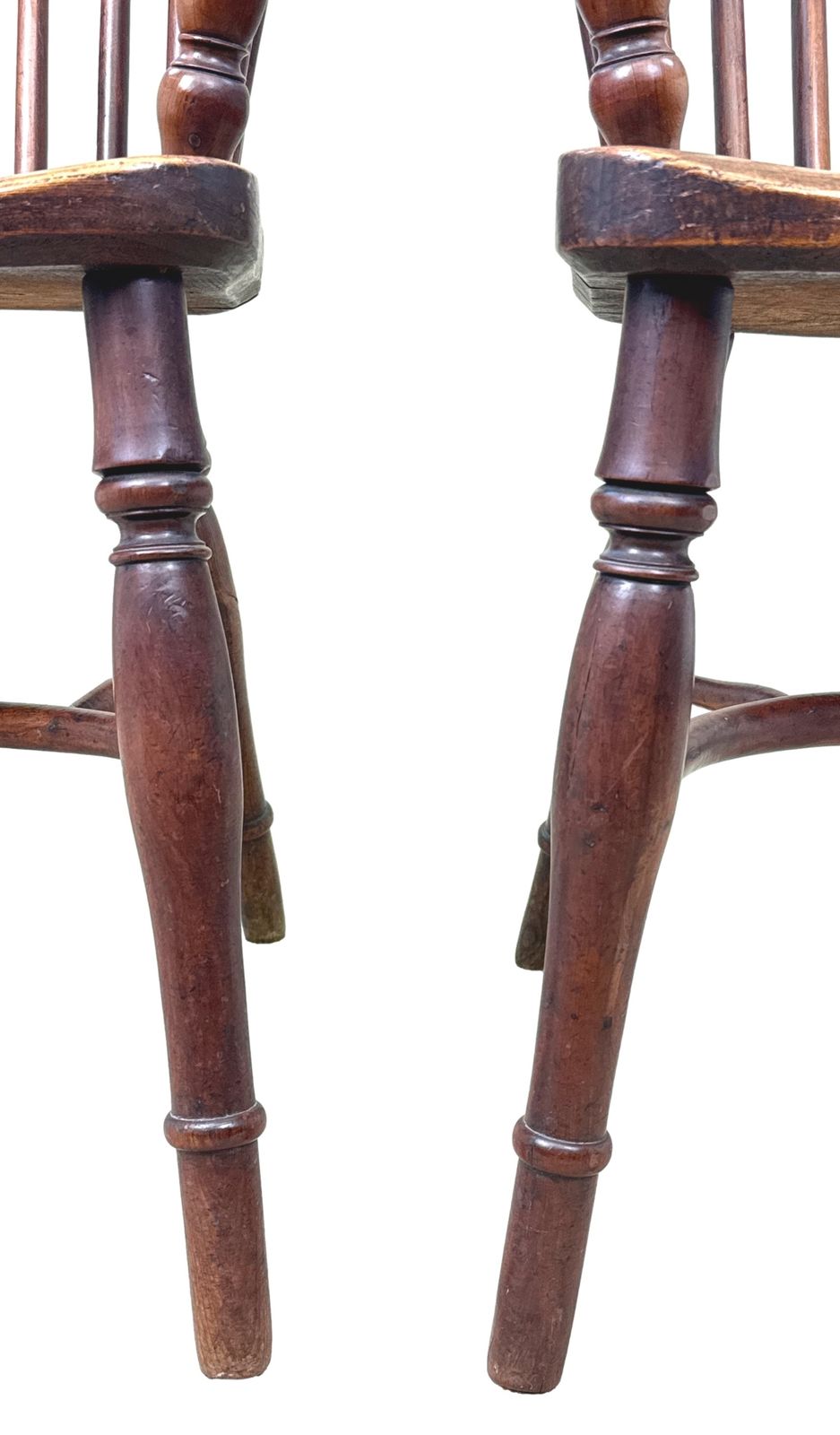 photo vinterior Pair Of 19th Century Yew Wood Windsor Armchairs (England, Circa 1820)