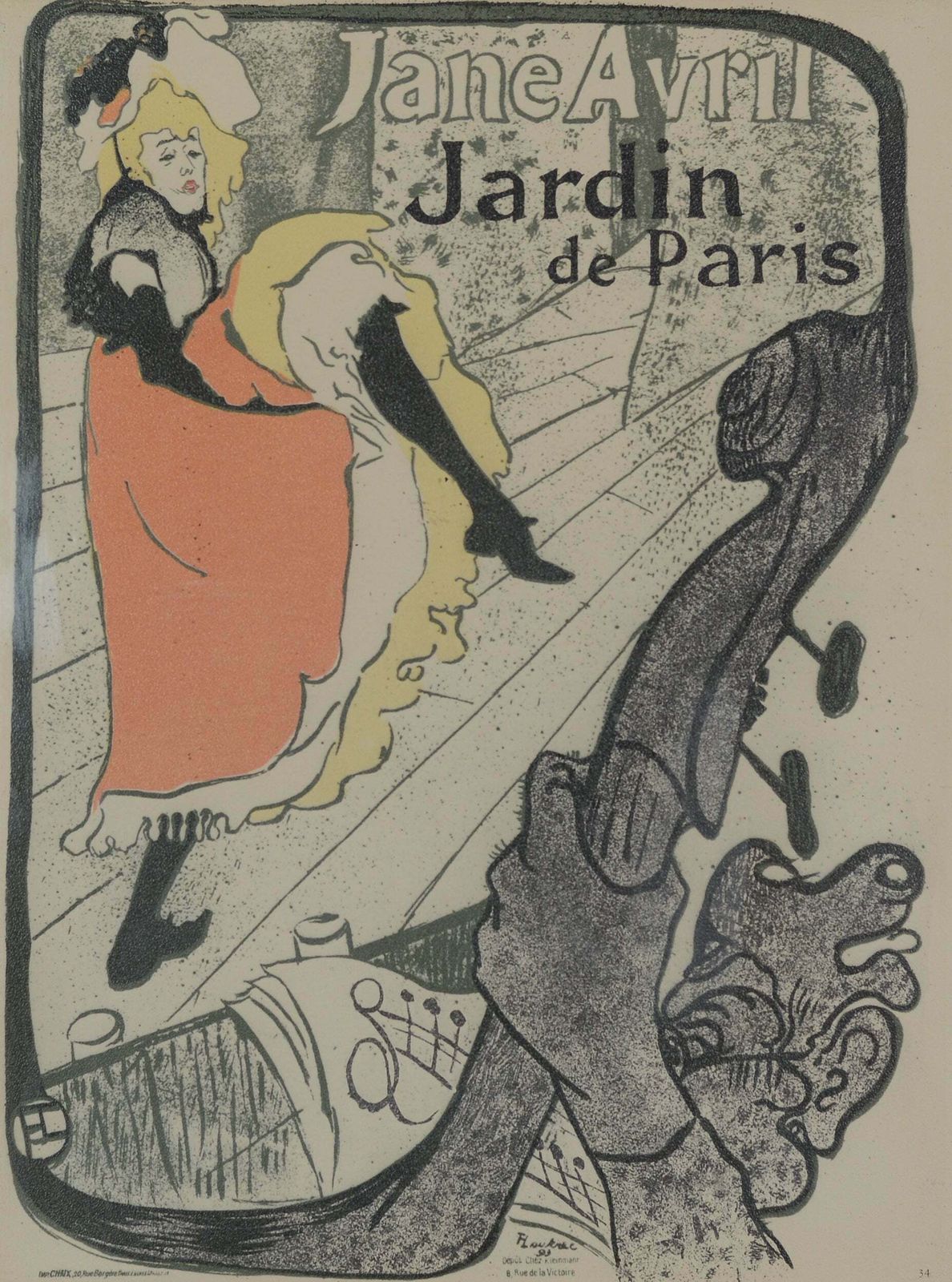 Henri De Toulouse Lautrec – Drie Vintage Ingelijste Prenten
