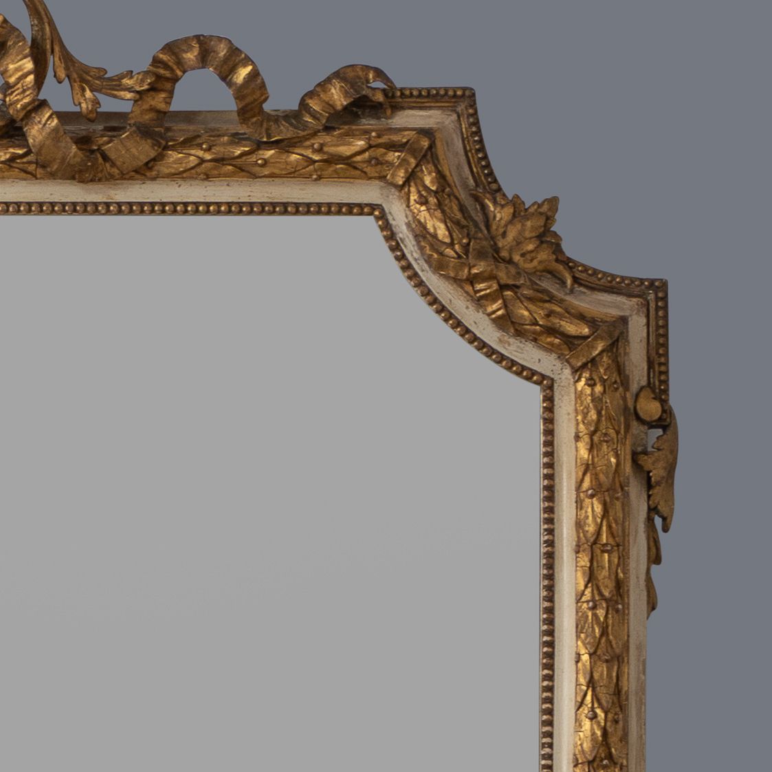 photo furniture Large Stunning 19th Century English Gilt And Painted Overmantle Mirror