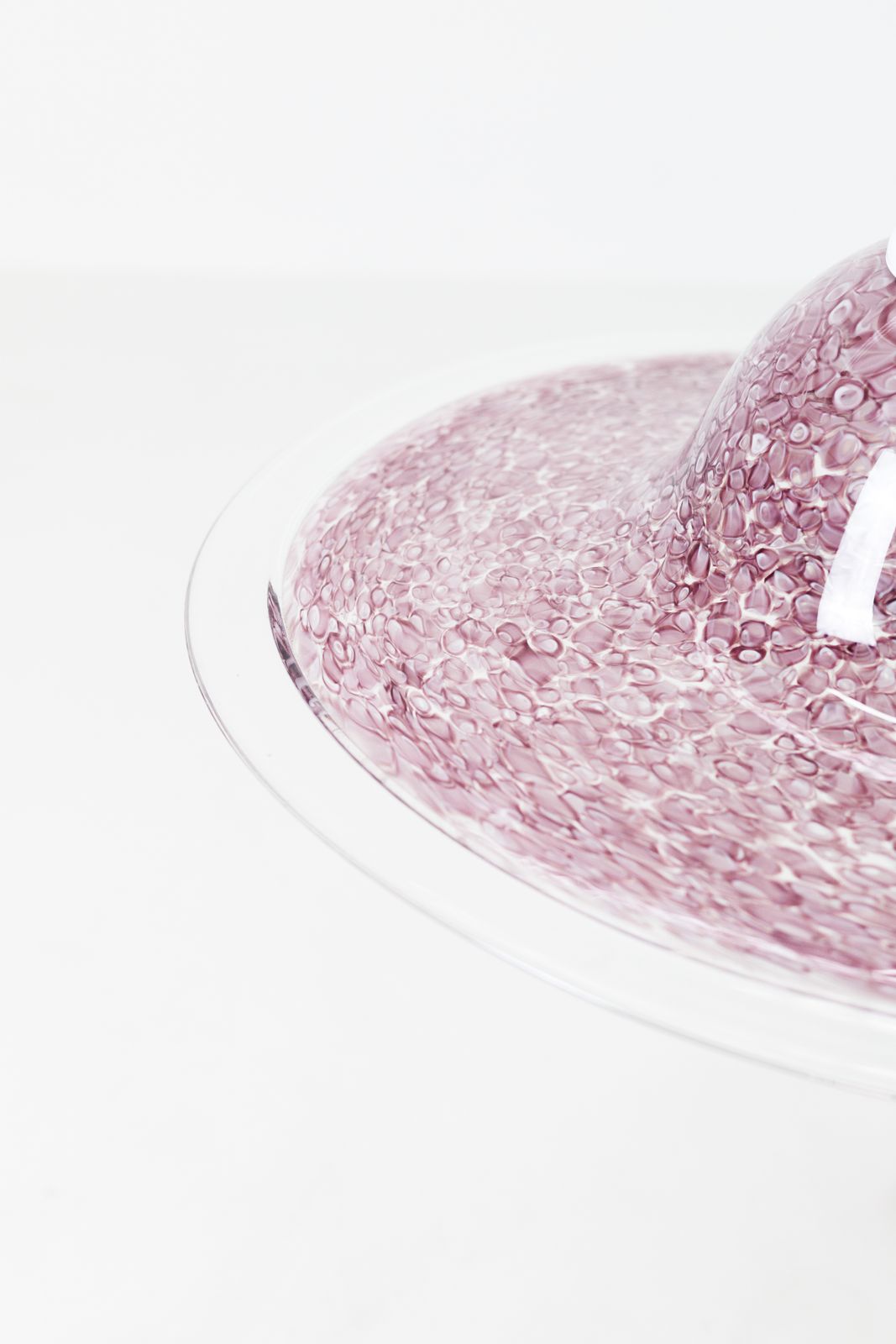 Pink Murano Ceiling Lamp Neverrino By Gae Aulenti For Vistosi photo furniture