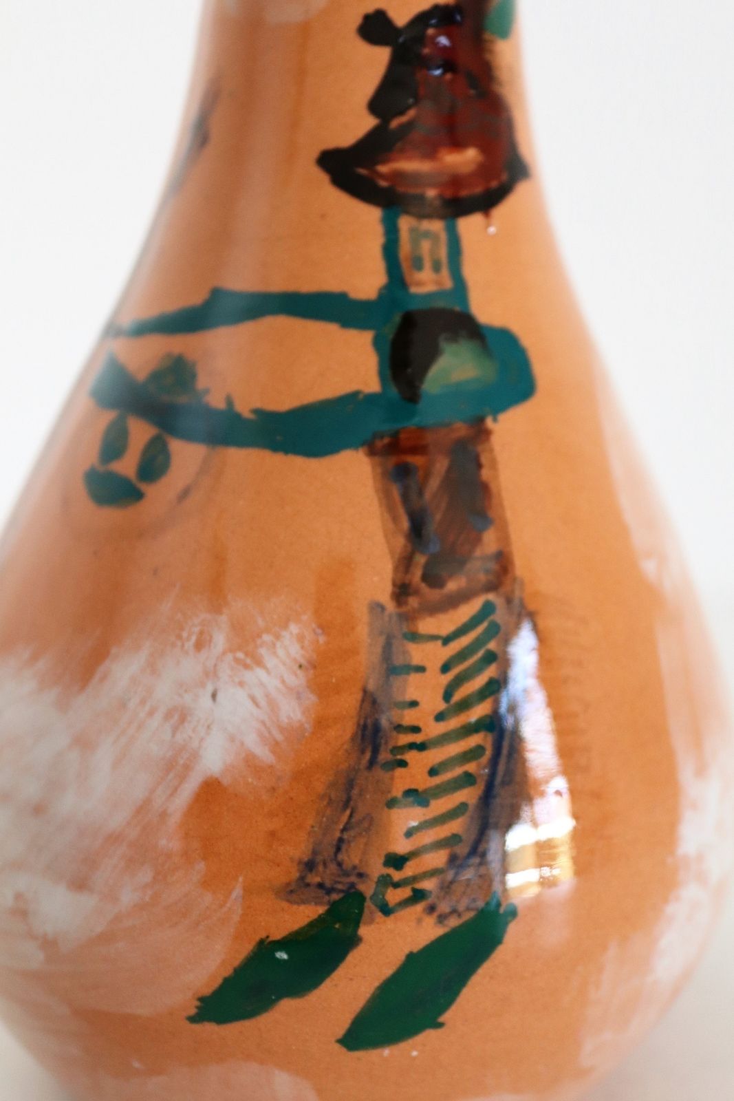 Italian Midcentury Ceramic Modernist Collectors Vase By Art Rumi Orobico, 1950s photo 950.0