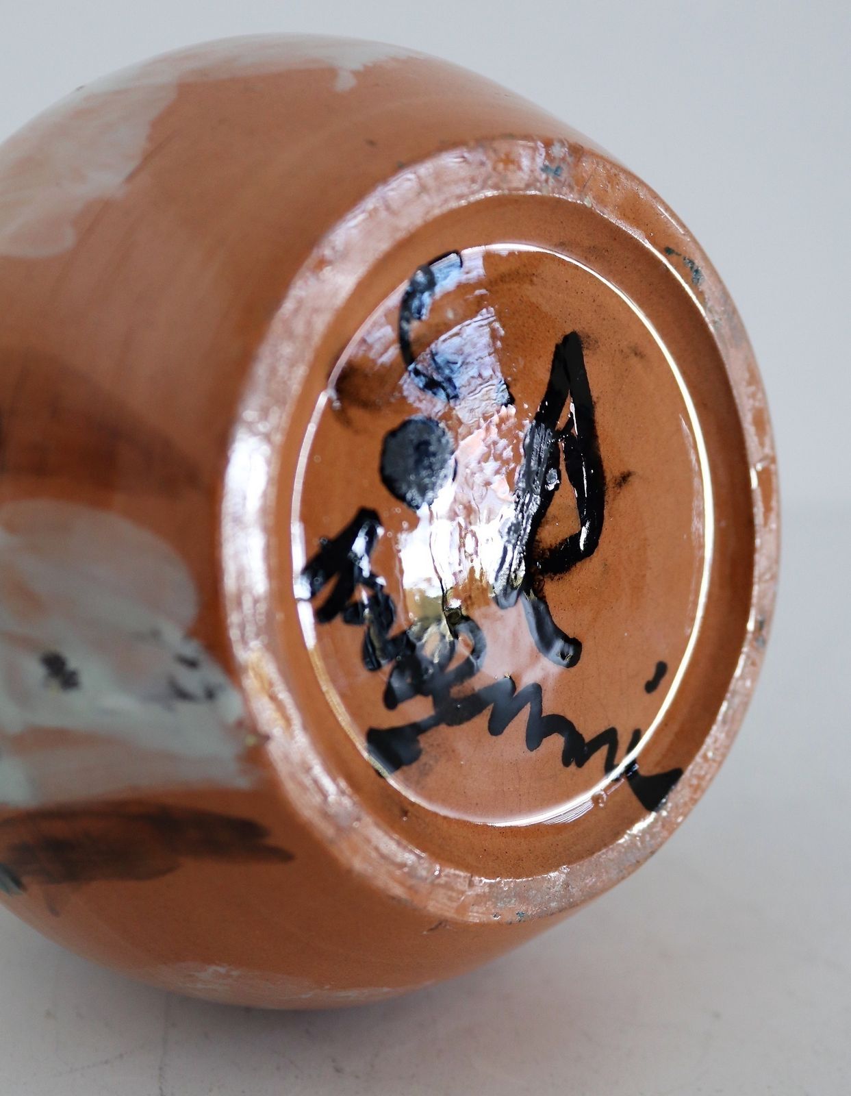 photo vintage Italian Midcentury Ceramic Modernist Collectors Vase By Art Rumi Orobico, 1950s