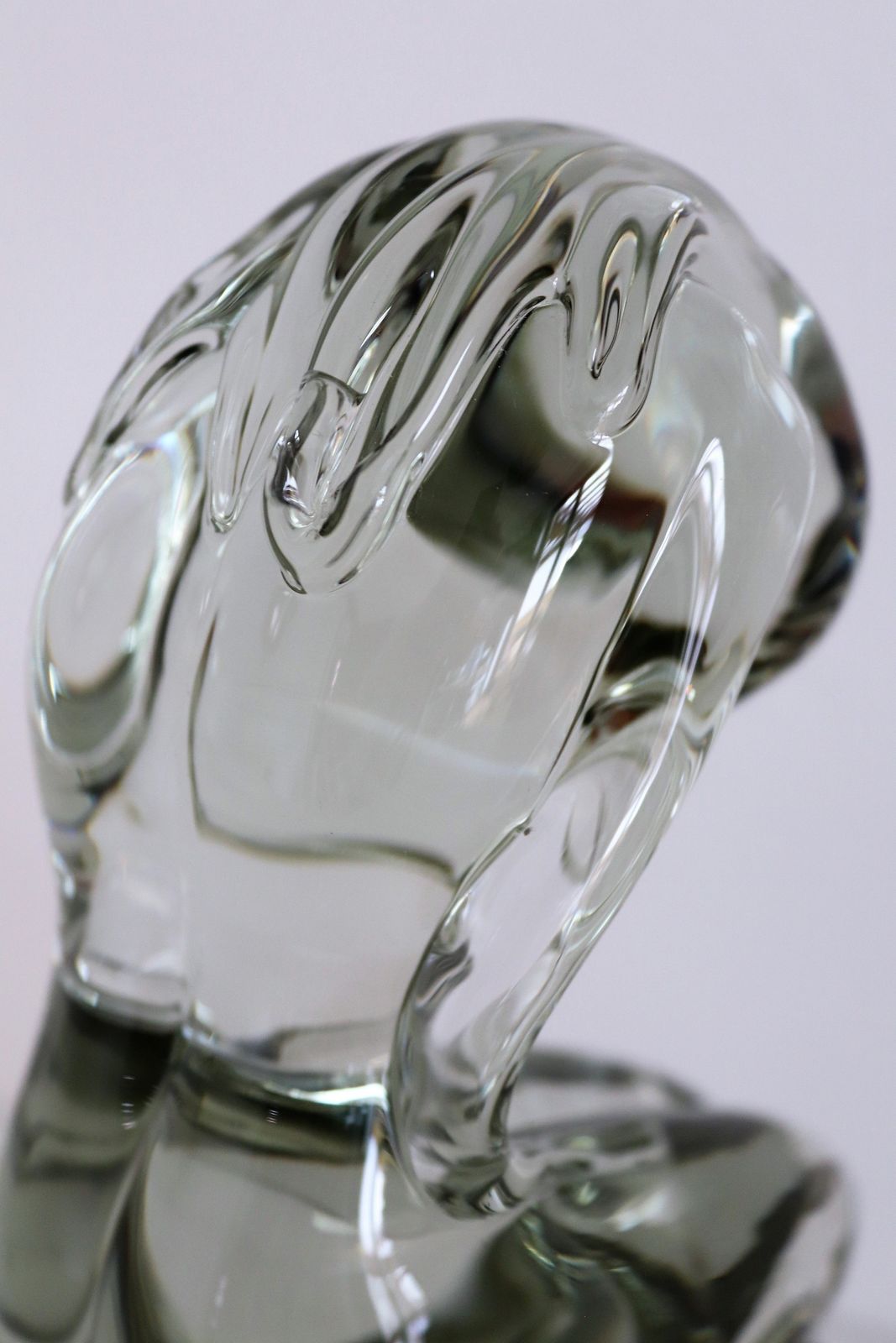 Pino Signoretto Murano Glass Sculpture Of  Woman photo vintage