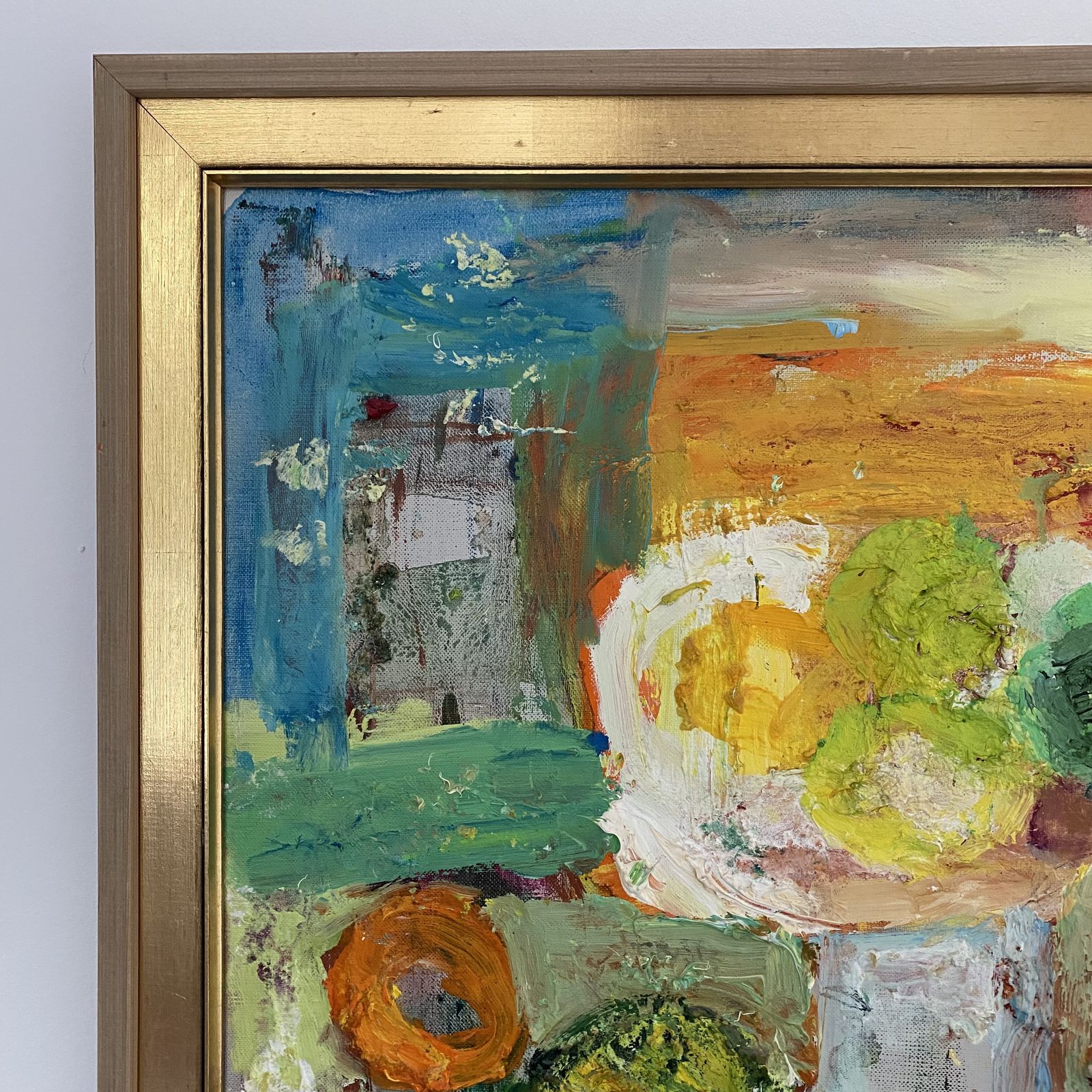 Swedish Mid Century Still Life Painting By Hans Larsson photo vintage