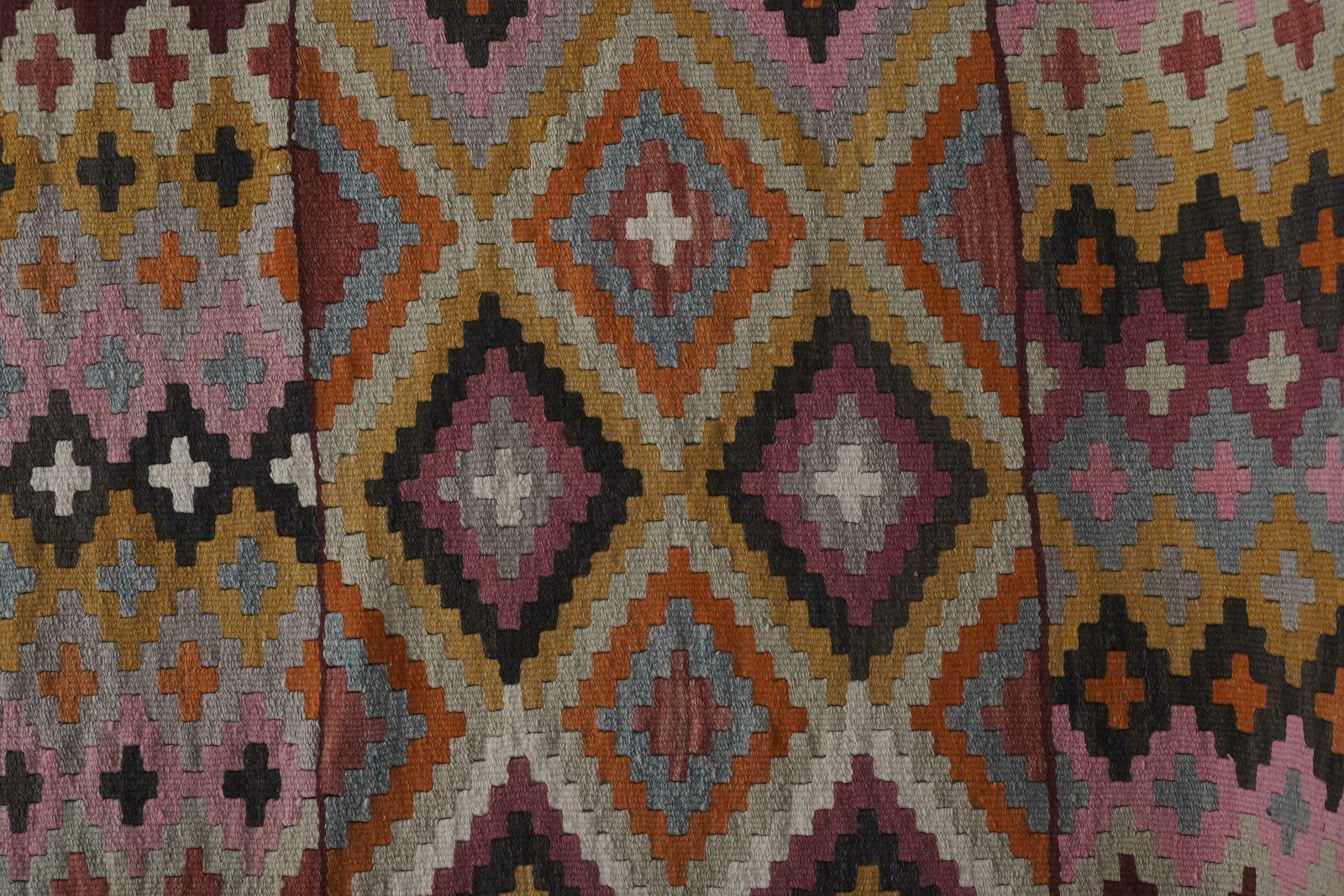 1960s Vintage Turkish Kilim Runner 2'5'' X 15'1'' photo vintage