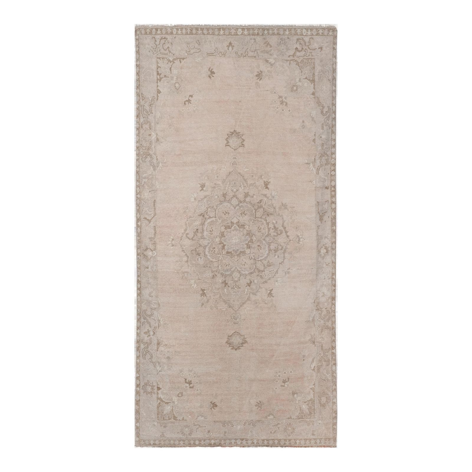 Anatolian Turkish Hand Knotted Rug 2'6'' X 9'5''