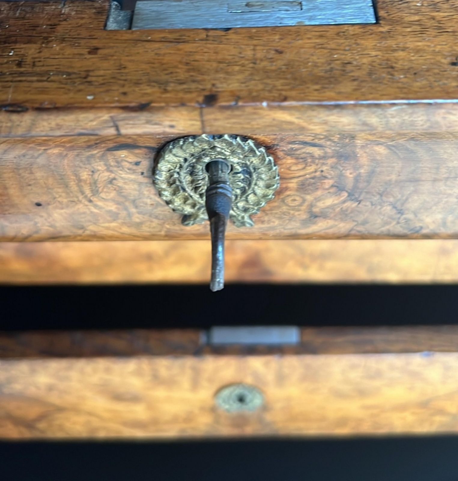 A 19th Century French Louis Phillipe Era Burr Walnut Commode photo vintage