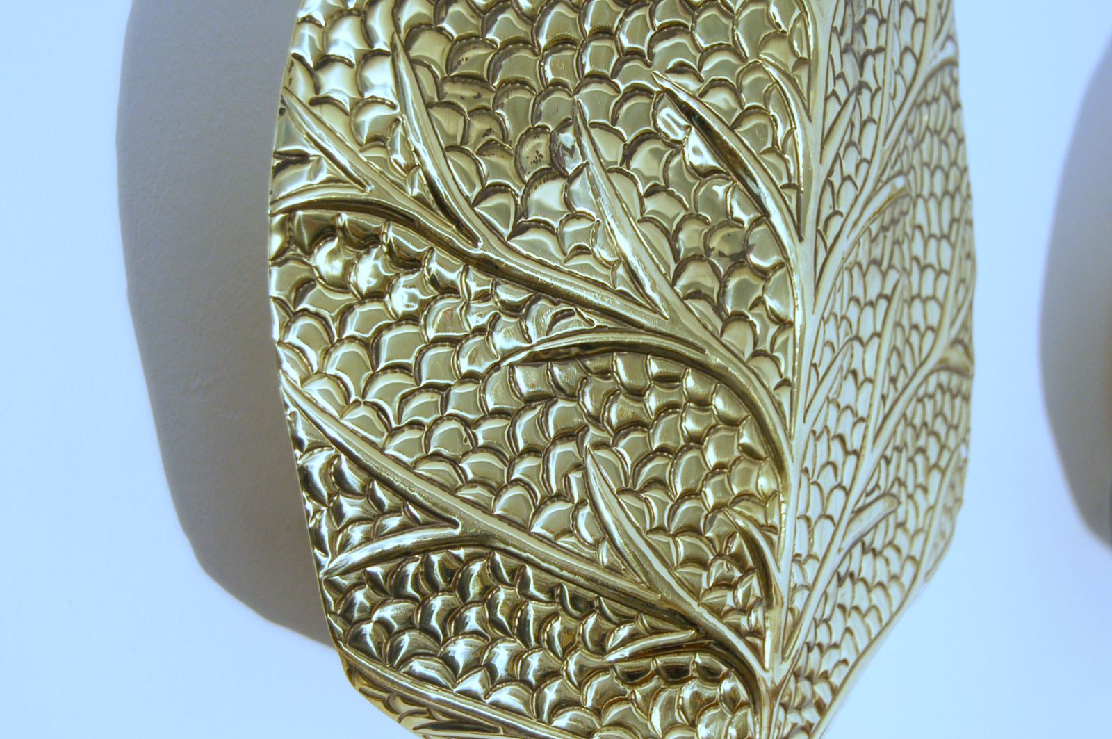 Pair Of Wall Lamp Art. A 017 Leaf   Brass   Bottega Gadda Milano photo 550.0