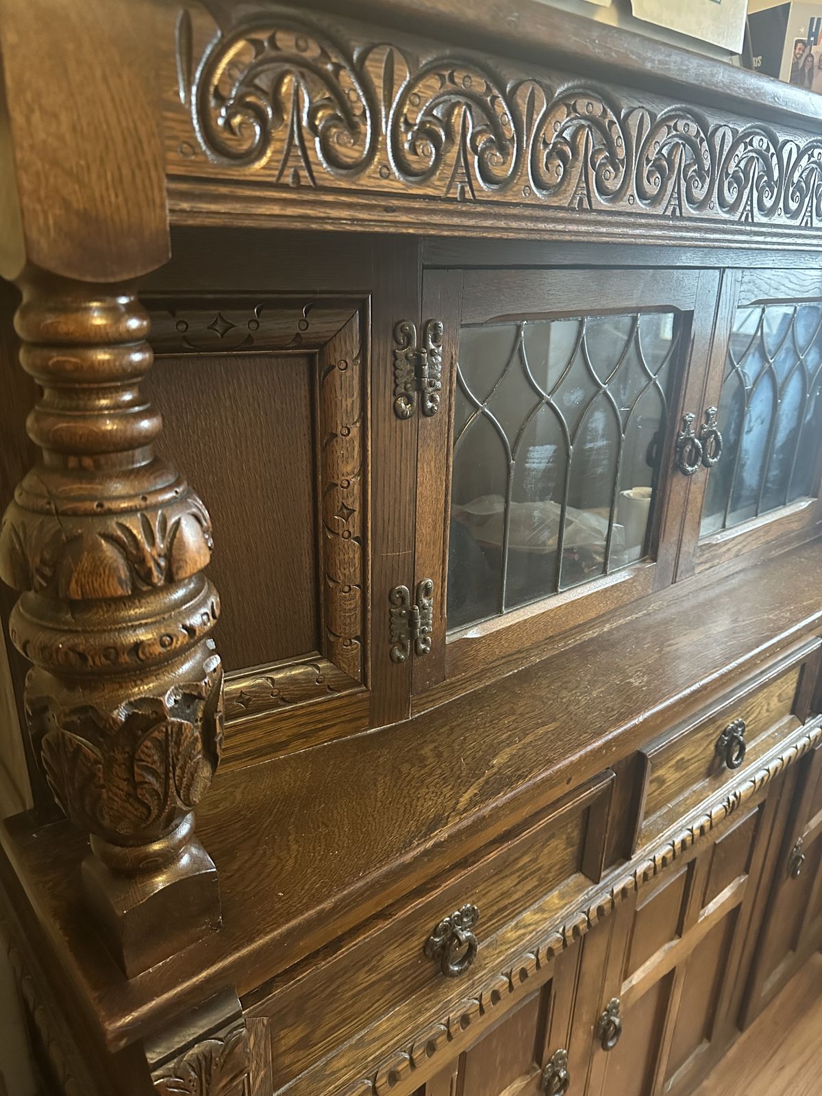 Old Charm Furniture Wood Bros Oak Cabinet photo Furniture