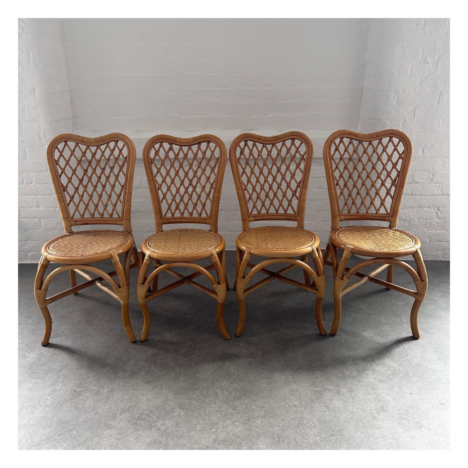 Vintage Bamboo Table & 4 Chairs photo for sale
