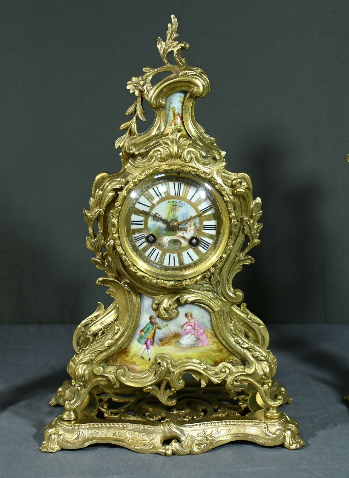 Gilt Bronze Fireplace Trim, Brittany – 1930 photo 1247.0
