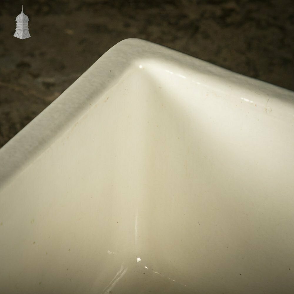 photo furniture Belfast Butler Sink, Weir Overflow, White Glaze