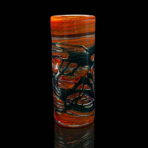 Vintage Mdina Candle Stand, Maltese, Art Glass, Candlestick Holder, Circa 1970 photo 595.0