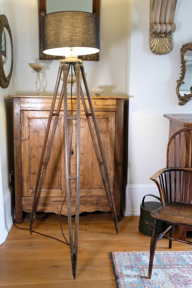 Standard Lamp In A Military Surveyor Style photo furniture