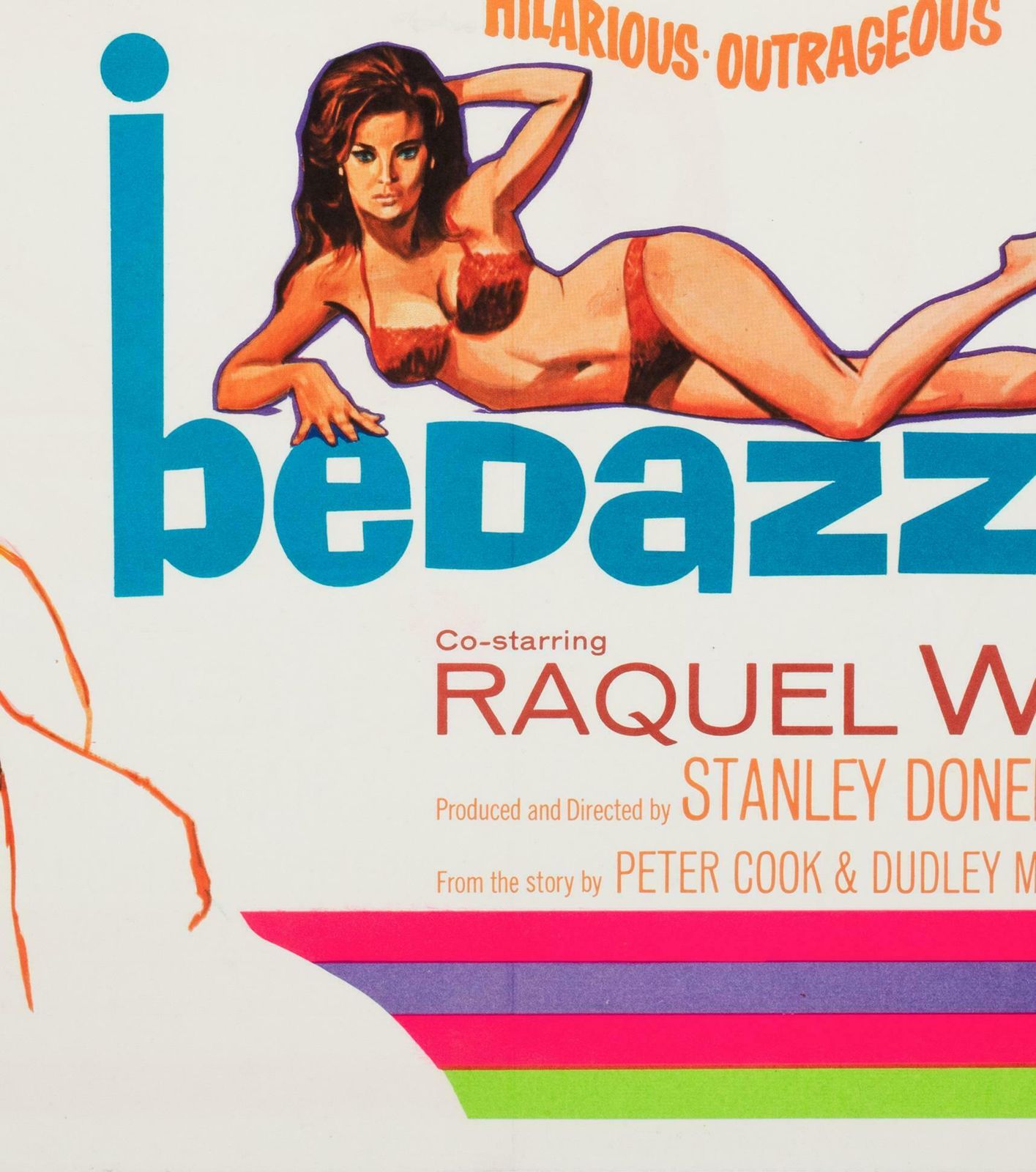 Bedazzled 1967 Uk Quad Film Movie Poster, Tom Chantrell photo buy
