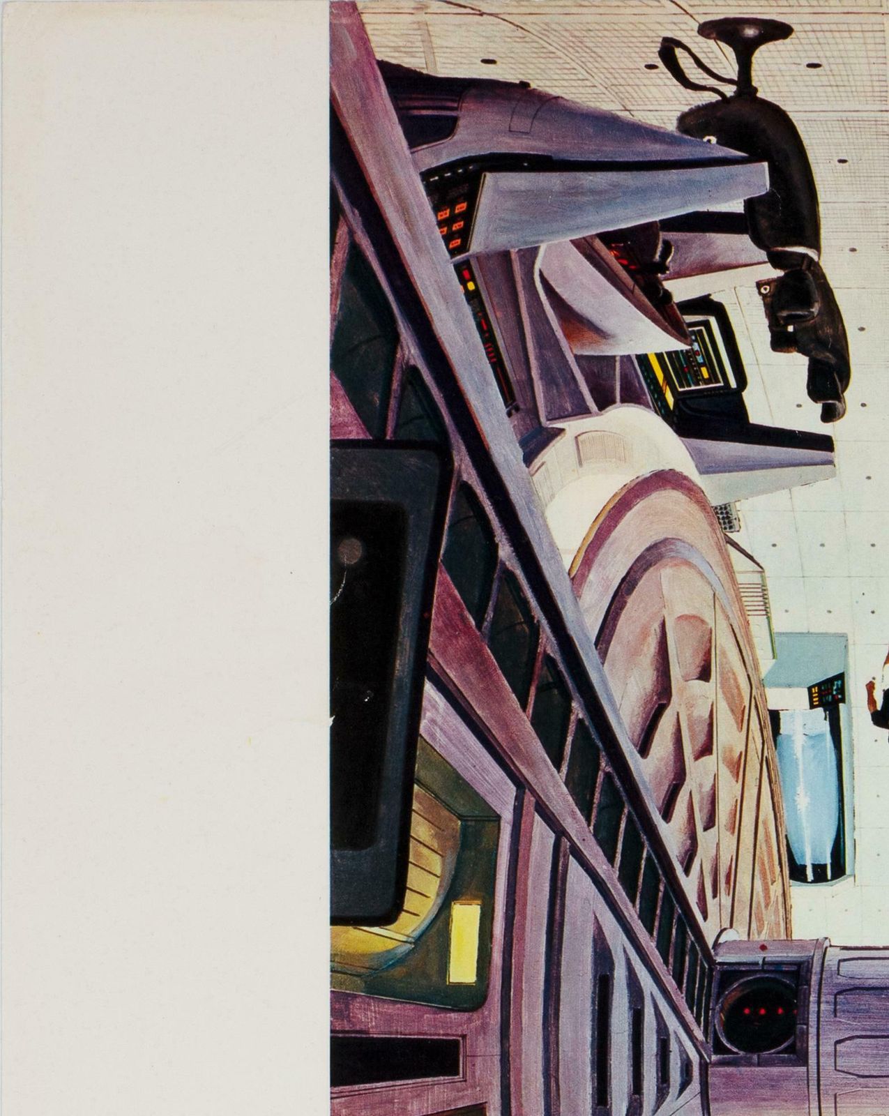 2001 A Space Odyssey Space Station Interior Italian Oversized Still, Bob Mccall photo for sale