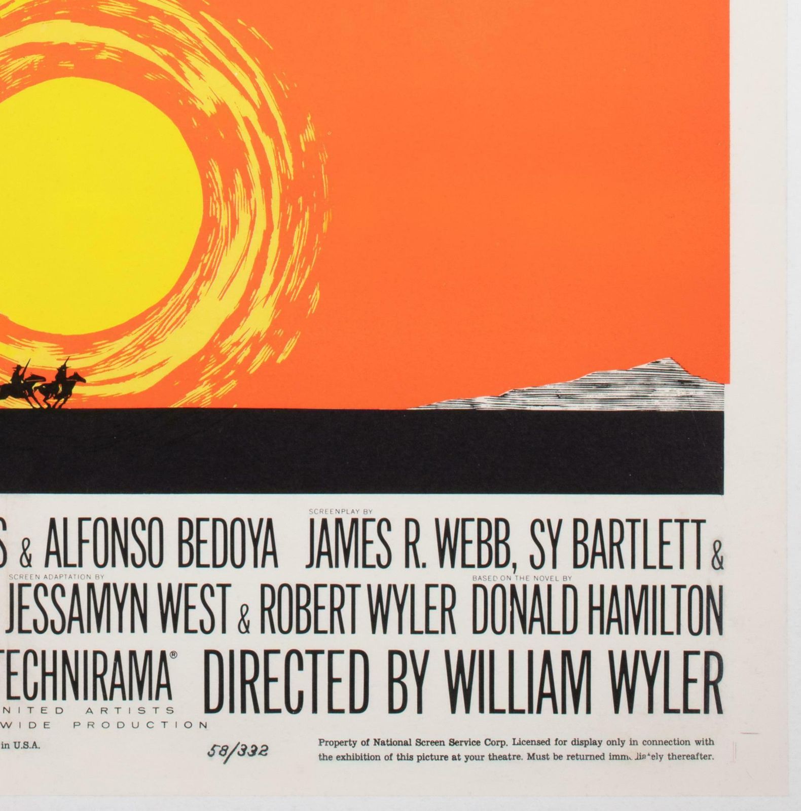 "The Big Country" 1958 Us 1 Sheet Style B Film Movie Poster, Saul Bass photo vintage