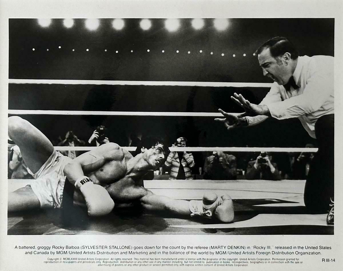 Rocky III Publicity Film Still 1982 Sylvester Stallone   Framed photo furniture