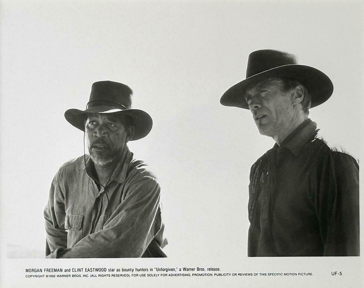 Unforgiven  Publicity Film Still 1992 Clint Eastwood Morgan Freeman   Framed photo for sale