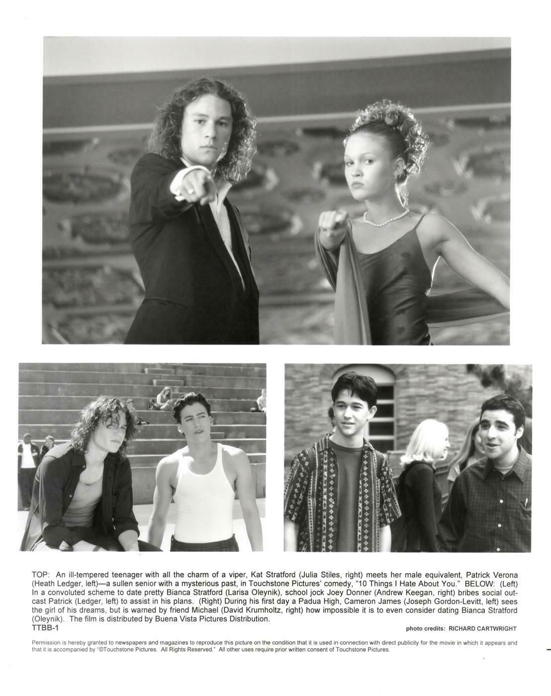 10 Things I Hate About You  (1999)  Publicity Film Still  Framed photo 179.0