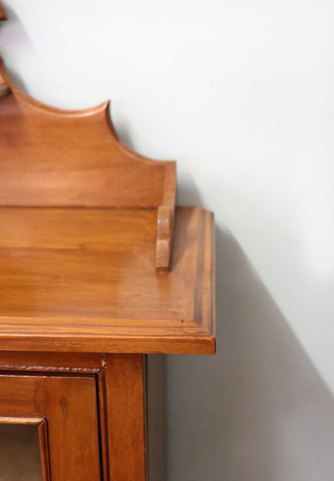 photo buy A Wonderful Victorian American Walnut Glazed Cabinet, Later Hand Sign Written Advertising For Fry's Chocolate.