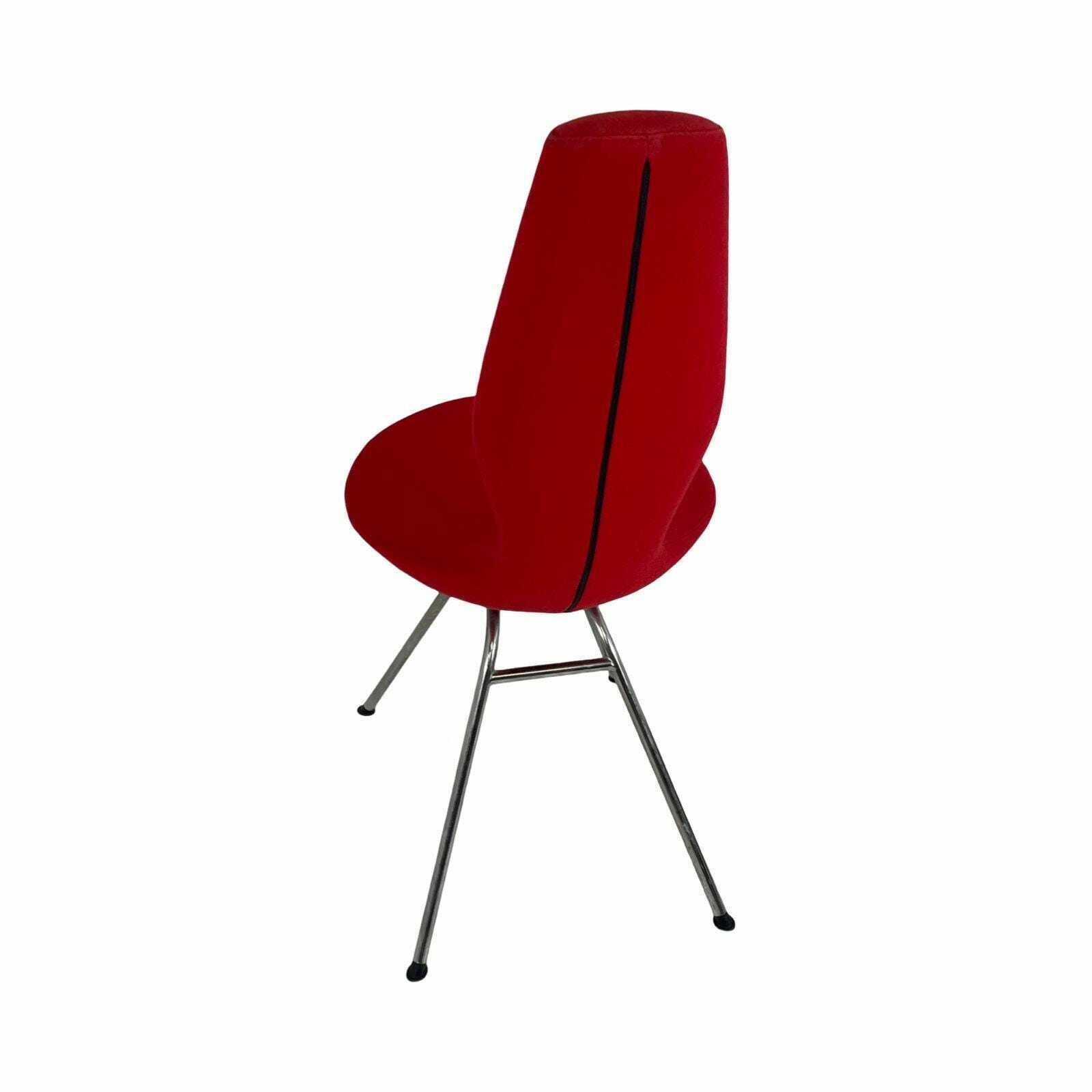 photo furniture Olav Eldøy   Stokke   Desk Or Dining Chair   Model 'Date'   Red Upholstery