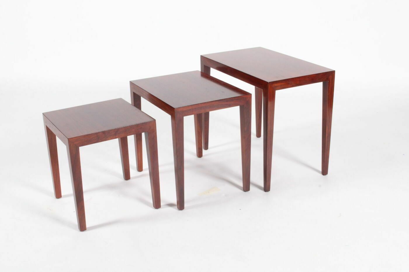 Stylish Nest Of Three Danish Tables By Sevrin Hansen photo for sale