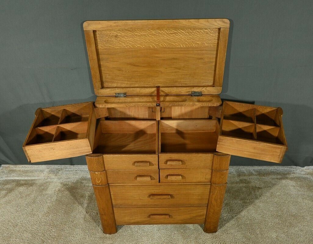 “La Pratique” Worker In Oak, By Créations Chantal For Moda – 1960 photo buy