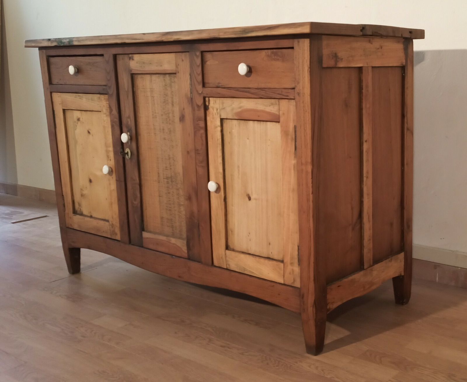 Furniture Country Pine Dresser Base, South Of Italy, Late XIX° Century photo