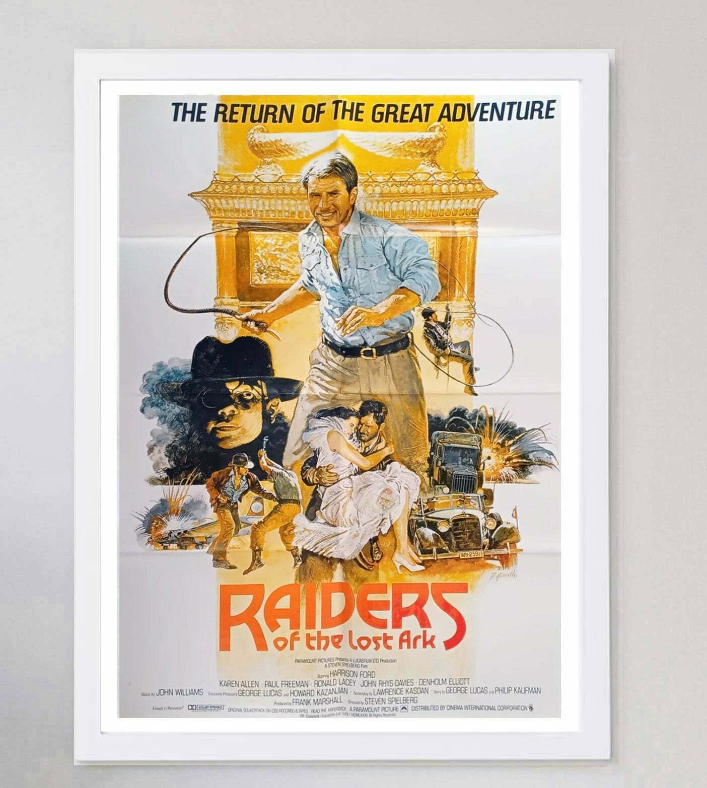 Raiders Of The Lost Ark  Original Vintage Poster photo for sale