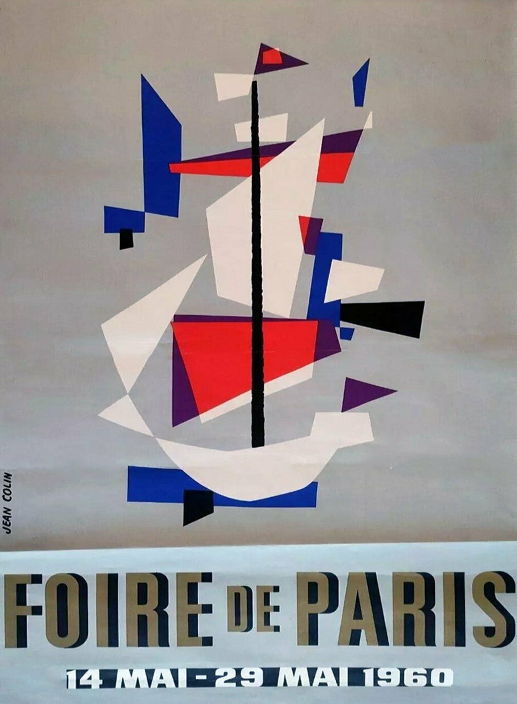 Foire De Paris 1960   Jean Colin  Original Vintage Poster
