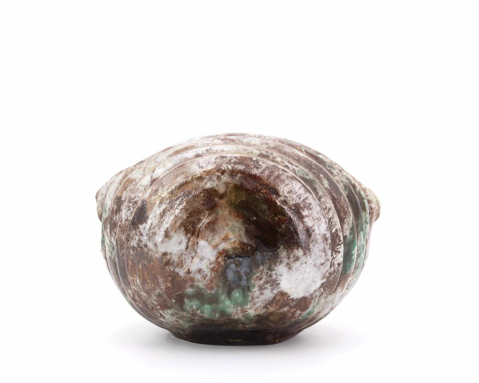 Frans Keramisch Sculptuur, Schelp Van Alexandre Kostanda, Vallauris Ca. Jaren 1960 / Vintage, Conch, Bénitier photo Kunst