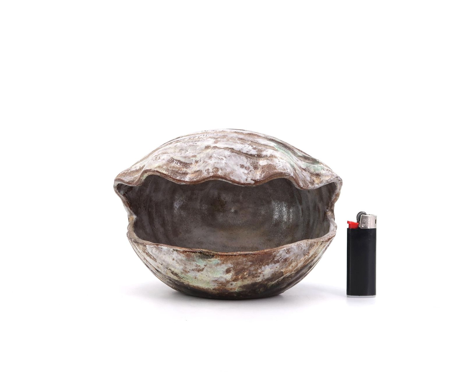Frans Keramisch Sculptuur, Schelp Van Alexandre Kostanda, Vallauris Ca. Jaren 1960 / Vintage, Conch, Bénitier photo buy