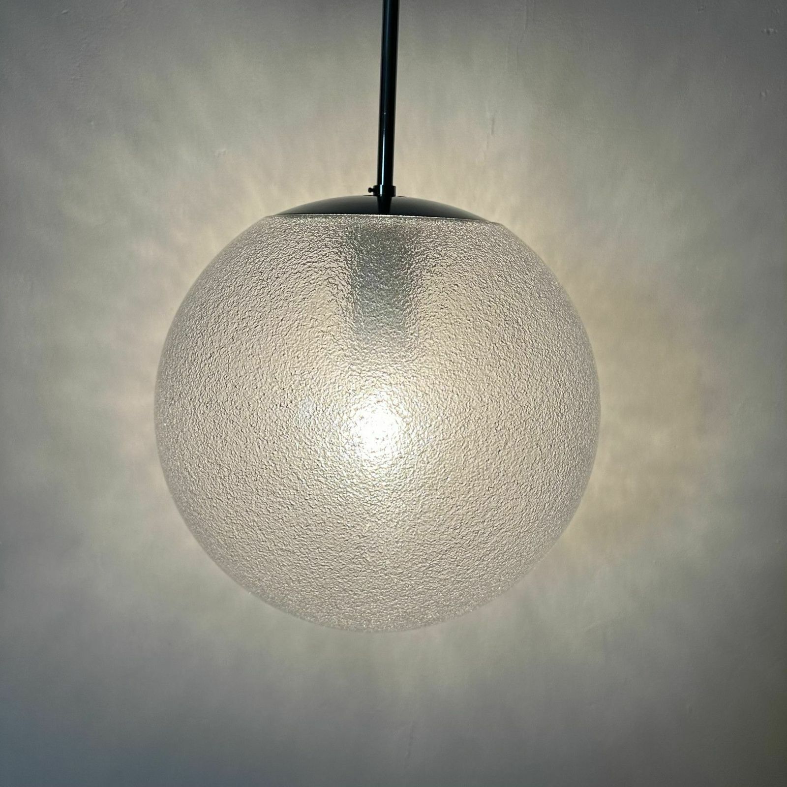 Verlichting Limburg Glashütte Hanglamp, Jaren 1970 photo
