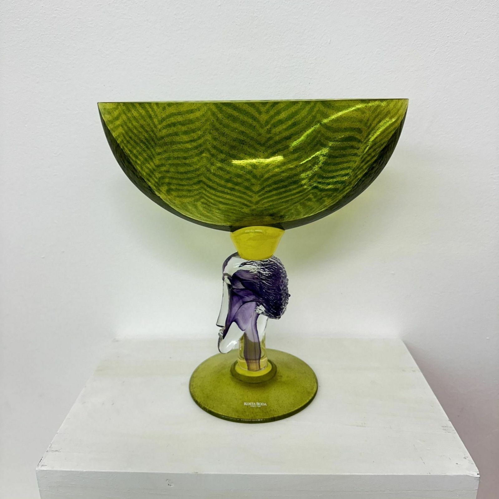 photo for sale Kjell Engman For Kosta Boda Art Glass Bowl , 1980s