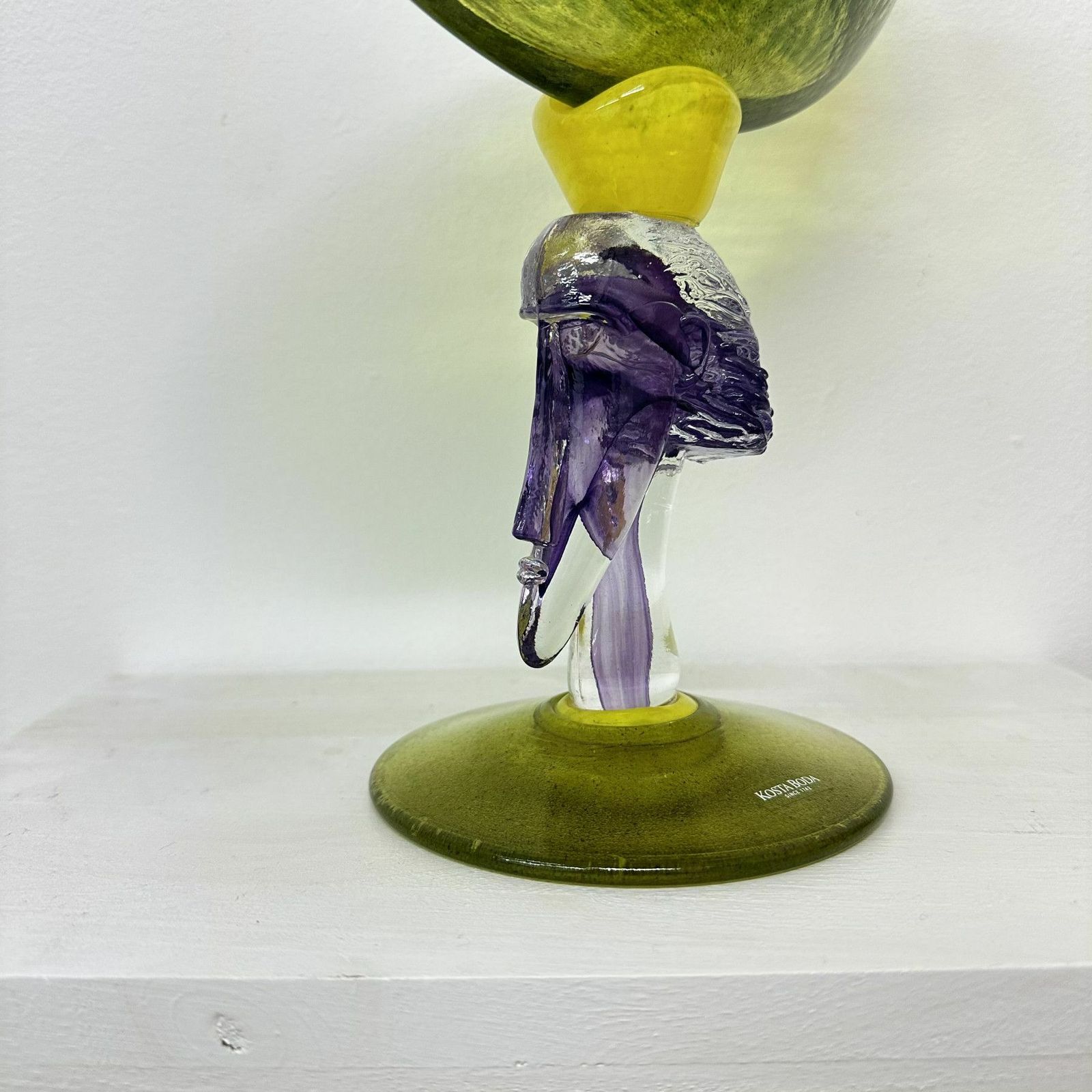 989.0 Kjell Engman For Kosta Boda Art Glass Bowl , 1980s photo