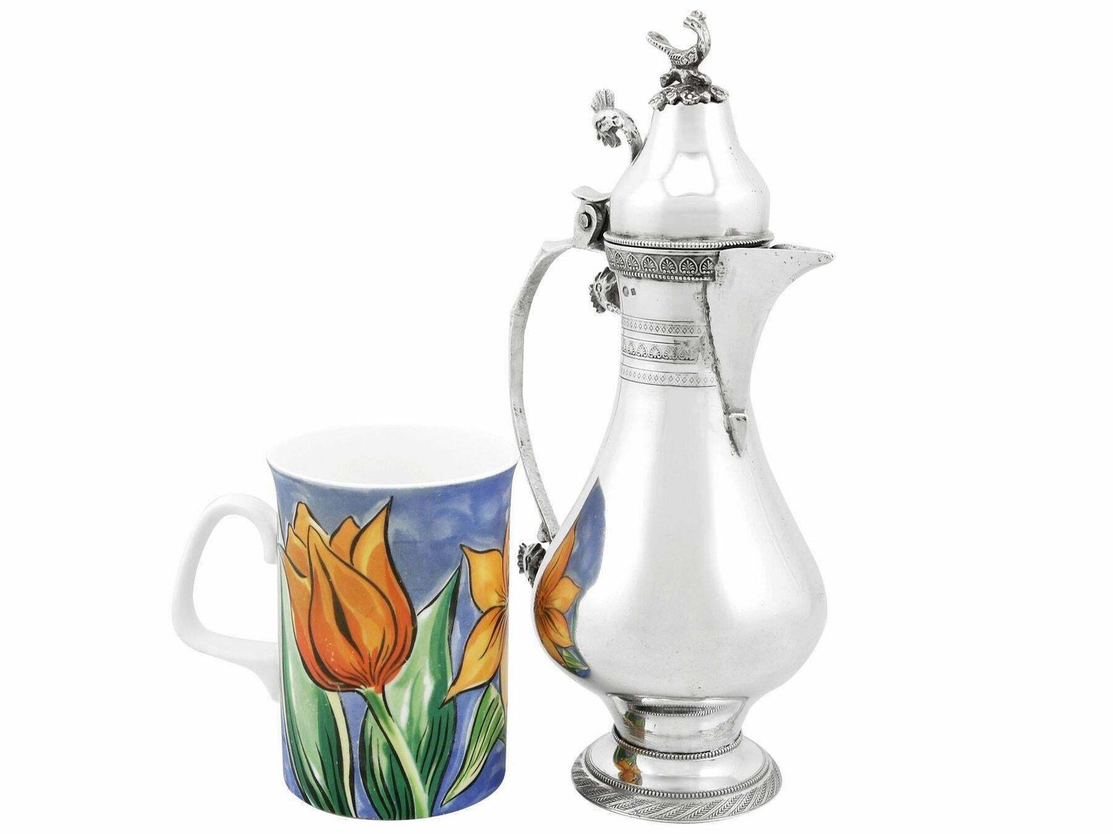 1910s Turkish Silver Coffee Jug photo furniture