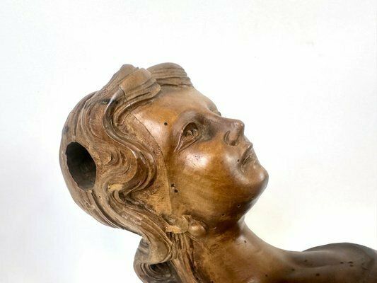 Italian Artist, Caryatid Sculpture, 19th Century, Carved Walnut photo buy