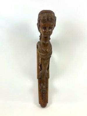 photo buy Italian Artist, Caryatid Sculpture, 19th Century, Carved Walnut