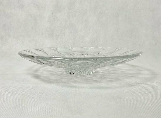 Crystal Glass Bowl By Rudolf Schröter For Sklo Union, 1950s photo for sale